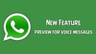 Preview for voice messages whatsapp new feature