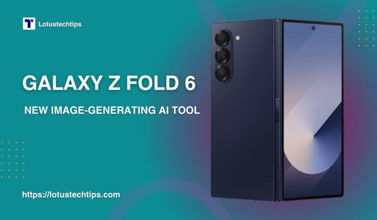 Galaxy z fold 6 new image-generating ai tool